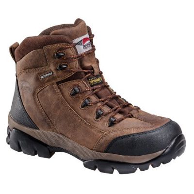 Avenger #A7264 6" Brown Leather Comp Toe Work Boot